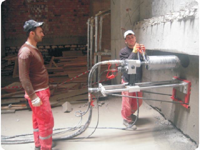 application of core drill bit